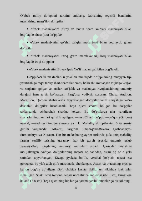 DO’PPI TIKISHDA NAQSH ELEMENTLARI USULLARI 7