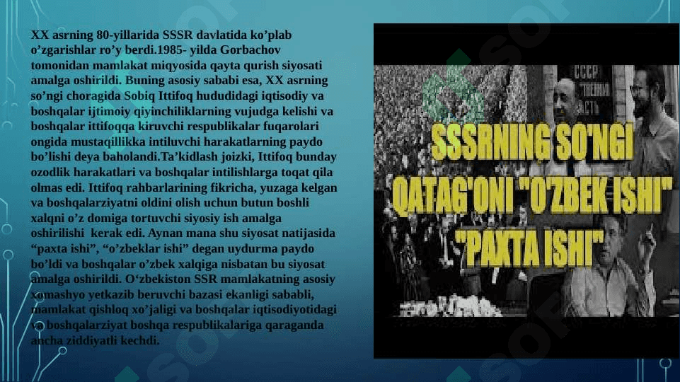 O‘zbekiston Respublikasida Prezidentlik institutining joriy etishi I.A.Karimovning O‘zbekiston Respublikasi Prezidenti etib saylanishi. 4