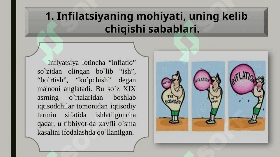 INFILATSIYANING KELIB CHIQISH SABABLARI, OQIBATLARI VA INFILATSIYAGA QARSHI SIYOSAT 4