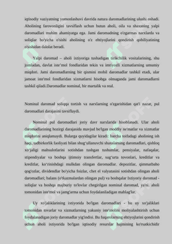 Axolining daromadlari darajasi dinamikasi 4