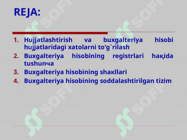 Bug’alteriya hujjatlarida hatoliklarni tuzatish tartiblari 2