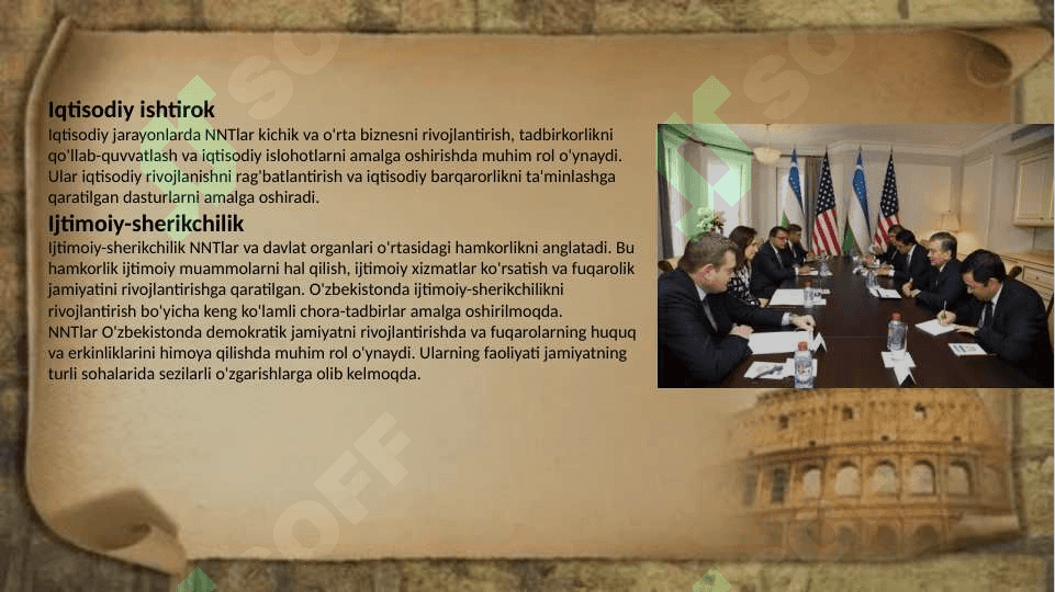 O‘zbekistonda demokratik, fuqorolik jamiyati  asoslarining shakllanishi, amalga oshirilgan siyosiy  islohotlar 8