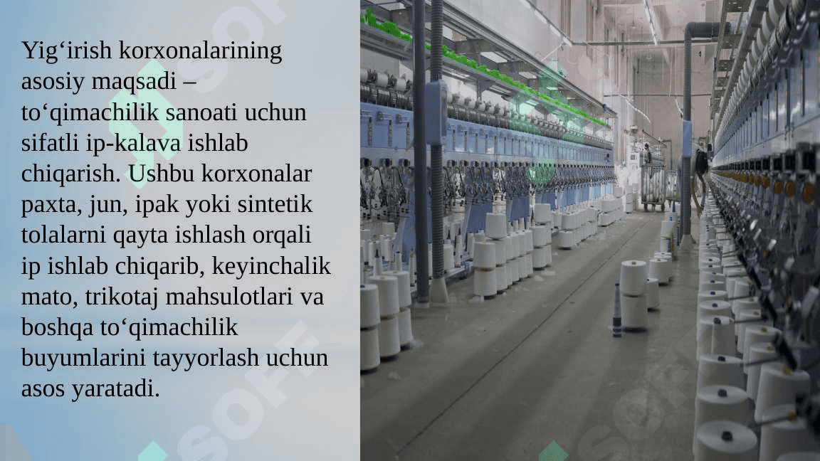 Yigirish moslamalari taraqqiyotining bosqichlari 3