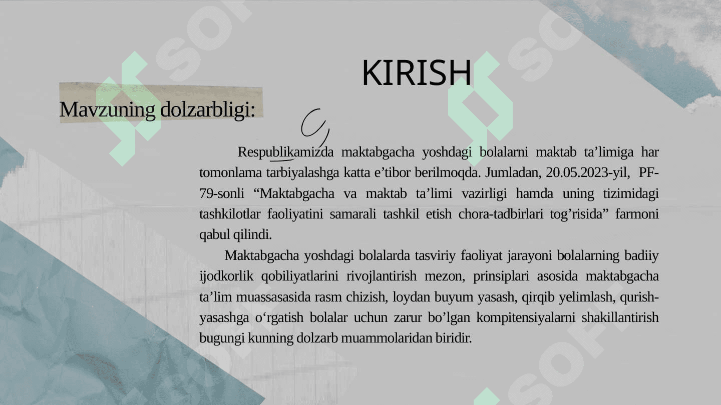 MAKTABGACHA YOSHDAGI BOLALARNI HAR TOMONLAMA TARBIYALASHDA TASVIRIY FAOLIYATGA O‘RGATISHNING AHAMIYATI 3
