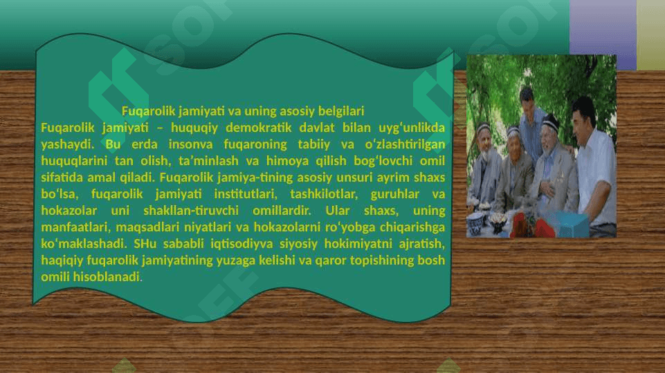 Fuqarolik jamiyati va uning asosiy belgilari 6