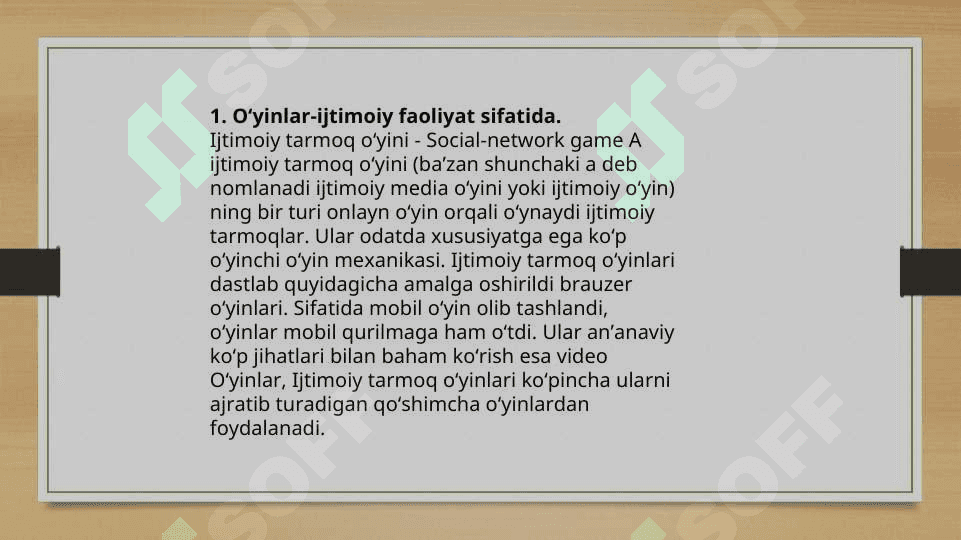 O’yinlar-ijtimoiy faoliyat sifatida 3
