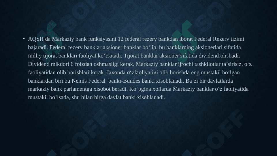Markaziy bank va uning funksiyalari 6