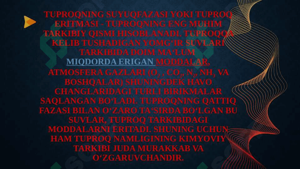 Tuproq eritmasi va tuproqdagi oksidlanish qaytarilish jarayonlari 3