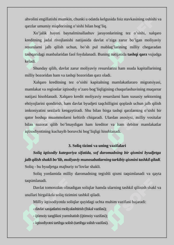 O‘zbekiston Respublikasining moliya tizimi 7