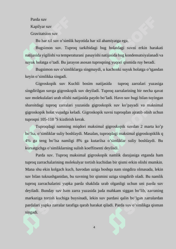 Tuproq-mineral elementlar manbai. Tuproq eritmasi, uning tarkibi va mineral elementlarning yutilish mexanizmi 3