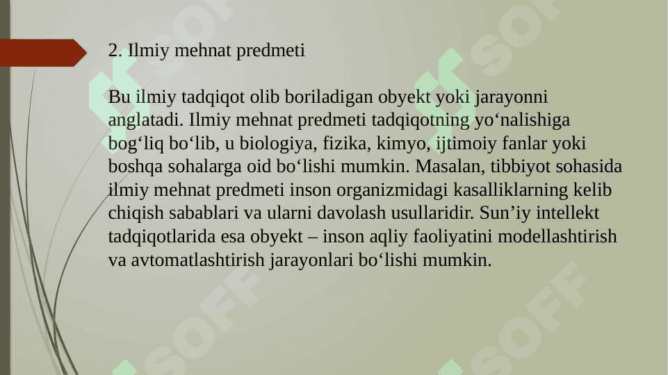 Ilmiy tadqiqotlarni tashkil etish 6
