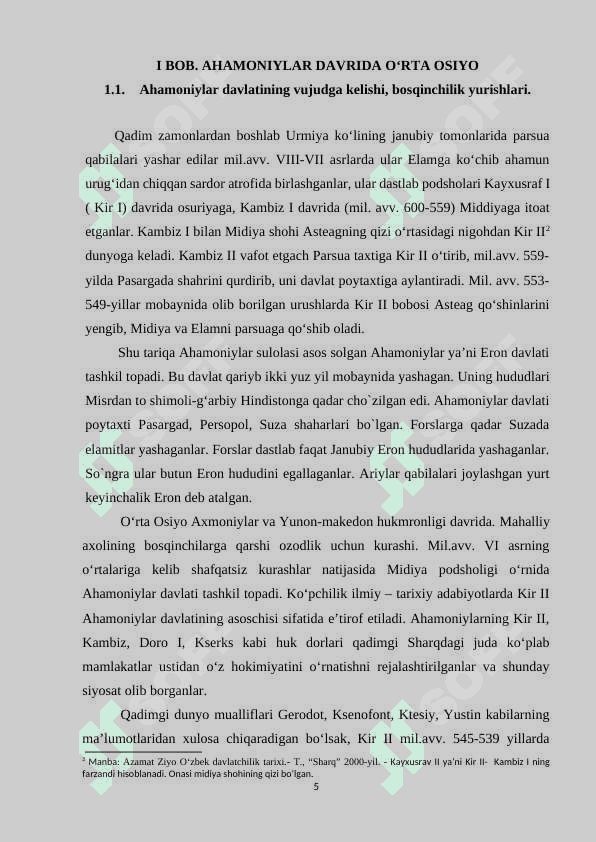 Òrta osiyo xalqlari Ahamoniylar davlati tarkibida mil avv VI IV asrlar 5