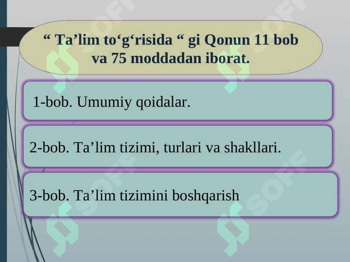 O`ZBEKISTON RESPUBLIKASII TA`LIM TIZIMI 8