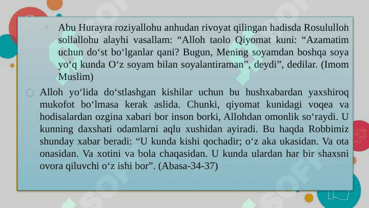DO‘ST TANLASH VA DO‘STLIK ODOBI XUSUSIDA. 7