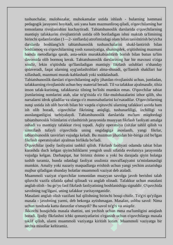 Tabiatshunoslik fanining rivojlanishi bosqichlari 4