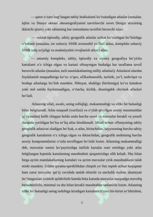 geografik atlaslar va ularning turlari 5