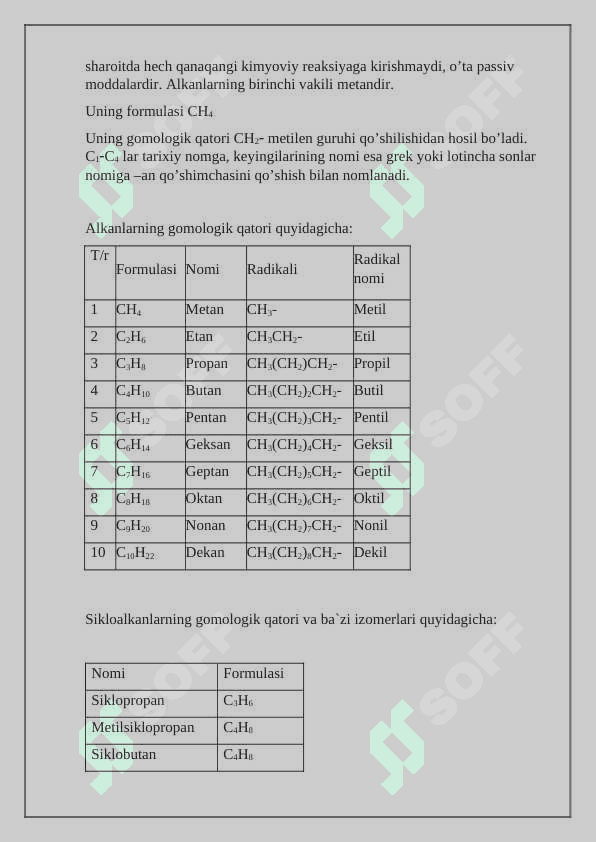Uglevodorodlar va organik moddalarni  o'rganish usullari 3