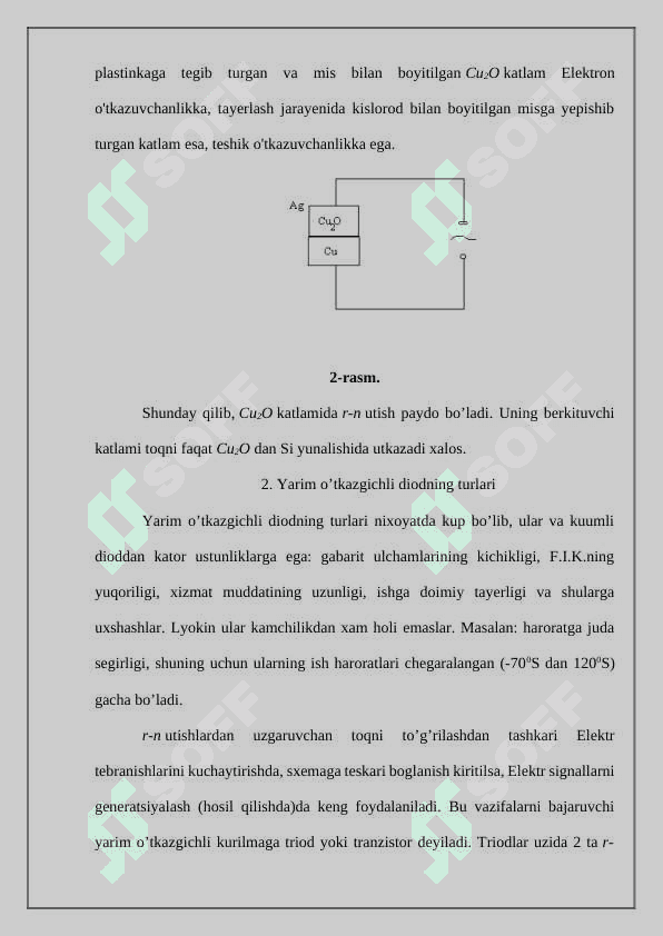 Yarim o'tkazgichli diodlarning tuzilishi 3