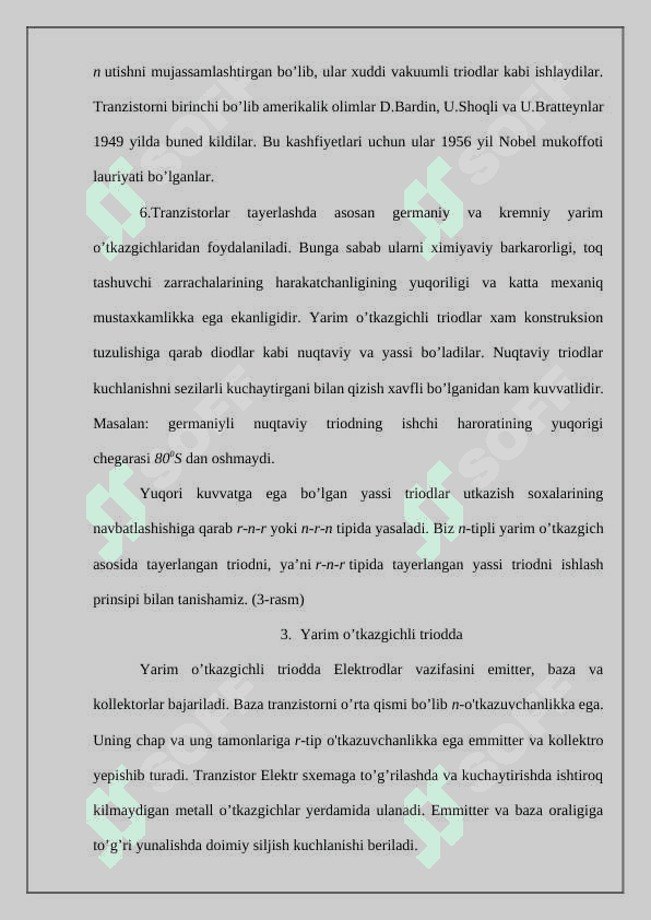 Yarim o'tkazgichli diodlarning tuzilishi 4