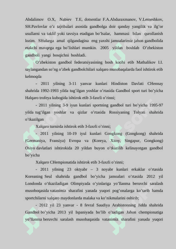 GANDBOL O’YIN TAKTIKASINING TASNIFI 8