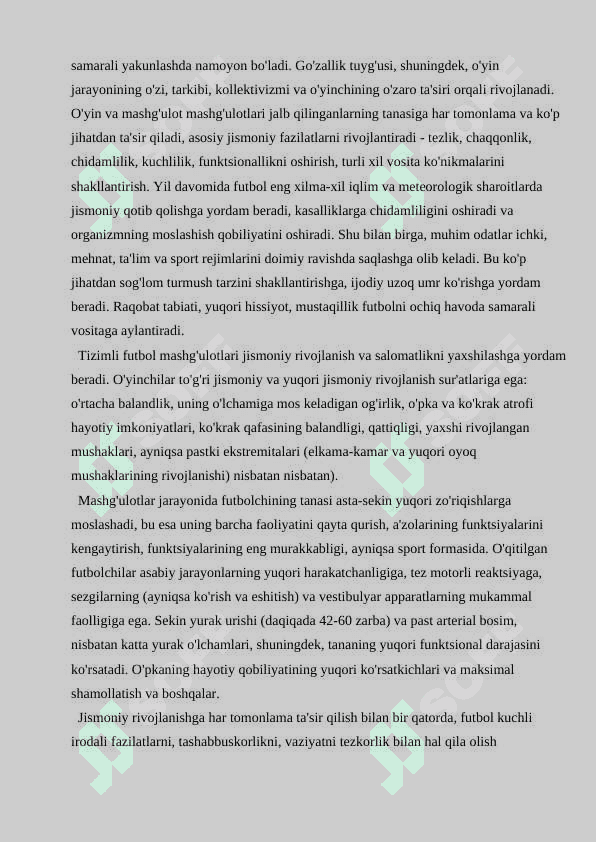 Futbol o’yinida harakatanish texnikasini o’rgatish 7