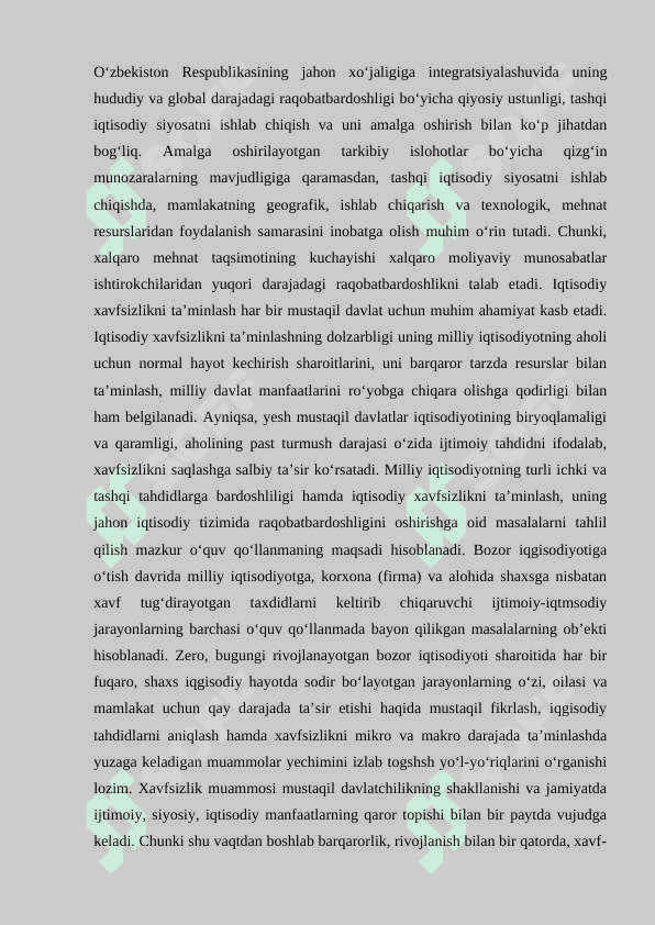 Jahon iqtisodiyotida rivojlangan mamlakatlarning tutgan oʻrni 3