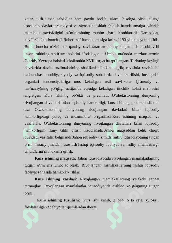 Jahon iqtisodiyotida rivojlangan mamlakatlarning tutgan oʻrni 4