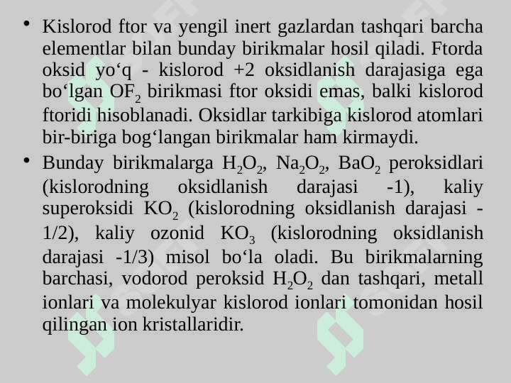 Anorganik birikmalarning muhim sinflari 7