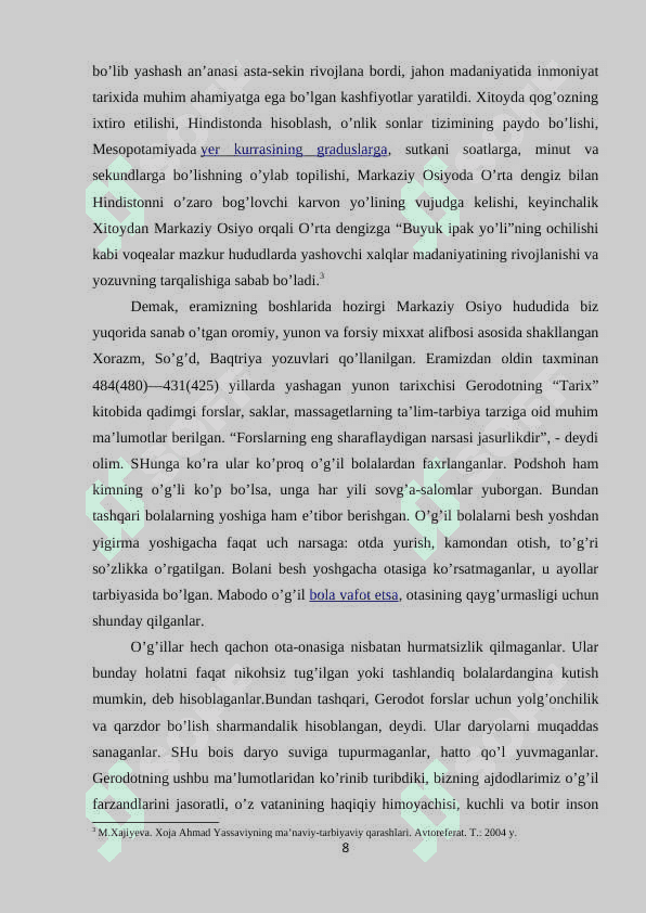 Buyuk allomalar tarbiya xaqida 8