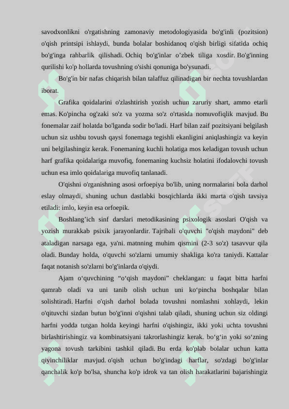 Boshlang’ich sinflarda “Gap” mavzusini o’rgatish metodikasi. 5