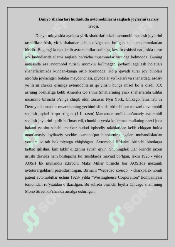 Yopiq avtoturargohning ekologik pasporti 2