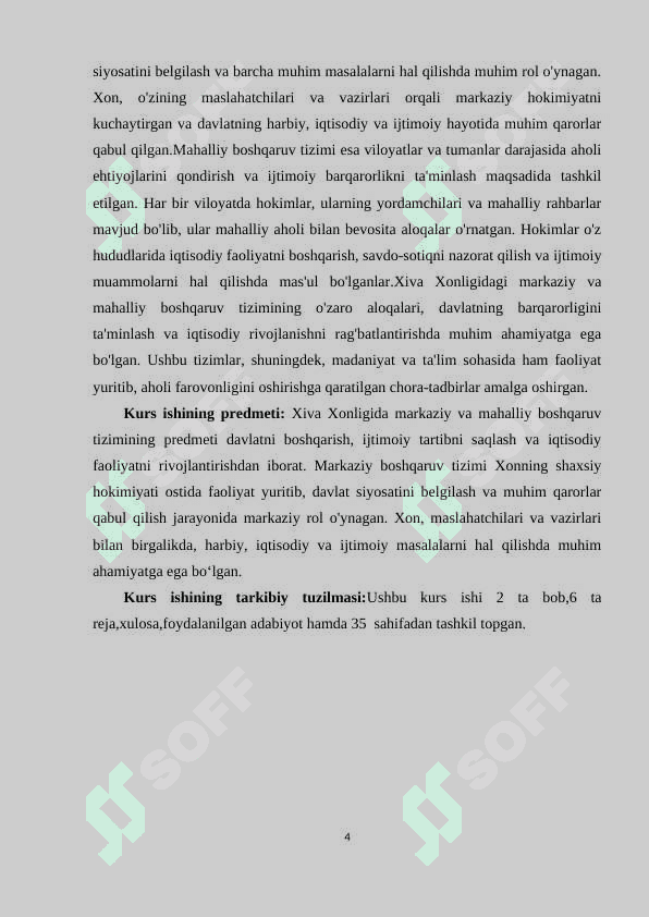 XIVA XONLIGIDA MARKAZIY VA MAHALLIY BOSHQARUV TIZIMI 4