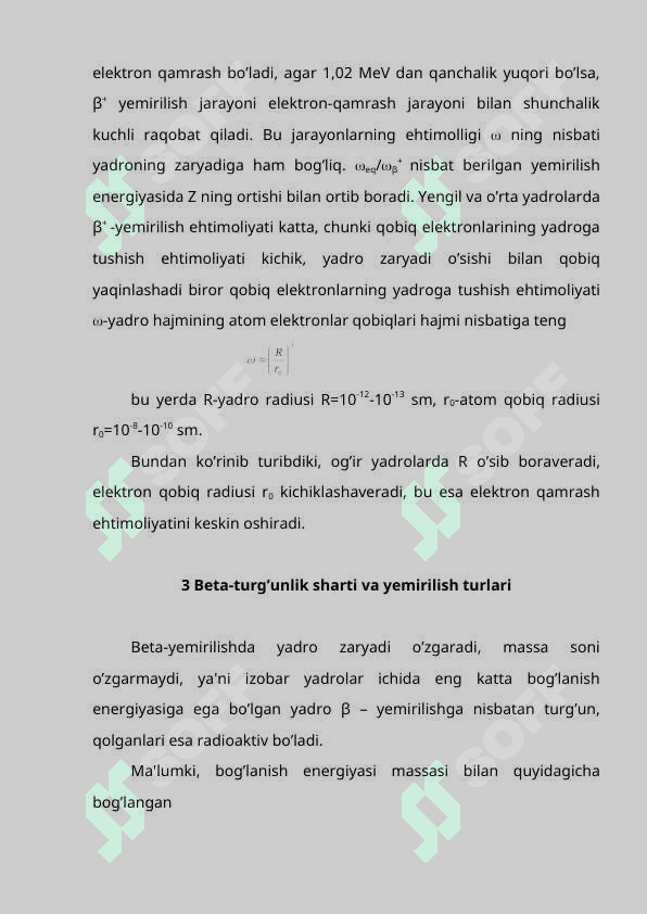Bеta-yemirilish turlari 6