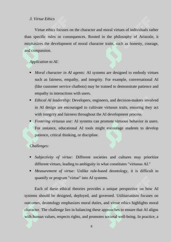 Ethical implications of Artificial Intellegence 8