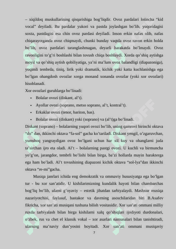 XOR MA’DANIYATINING KELIB CHIQISH TARIXI 7