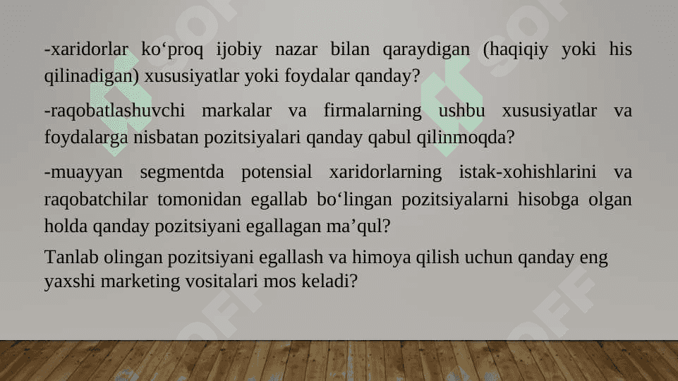 Bozorda tovarni pozitsiyalashtirish 4