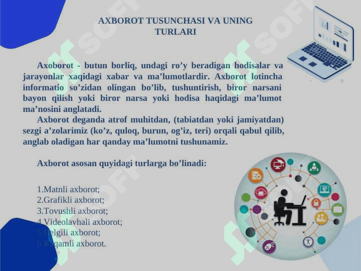 Аxborot  texnologiyalarining  asosiy tushunchalari 2
