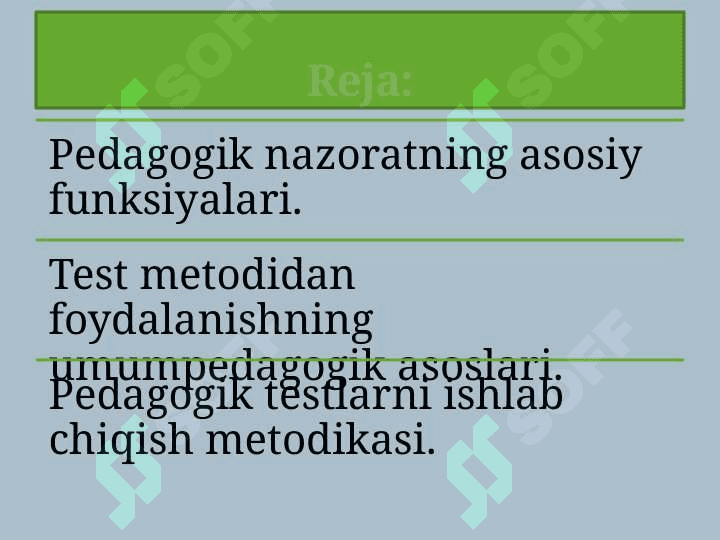 UZLUKSIZ TA’LIMDA PEDAGOGIK NAZORATNI  TASHKIL ETISHNING ILMIY ASOSLARI 2