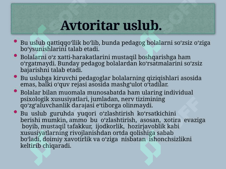 UZLUKSIZ TA’LIMDA PEDAGOGIK NAZORATNI  TASHKIL ETISHNING ILMIY ASOSLARI 5