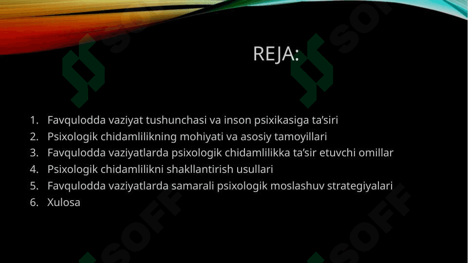 Favqulodda vaziyatlarda psixologik chidamlilik va uni shakllantirish usullari 2