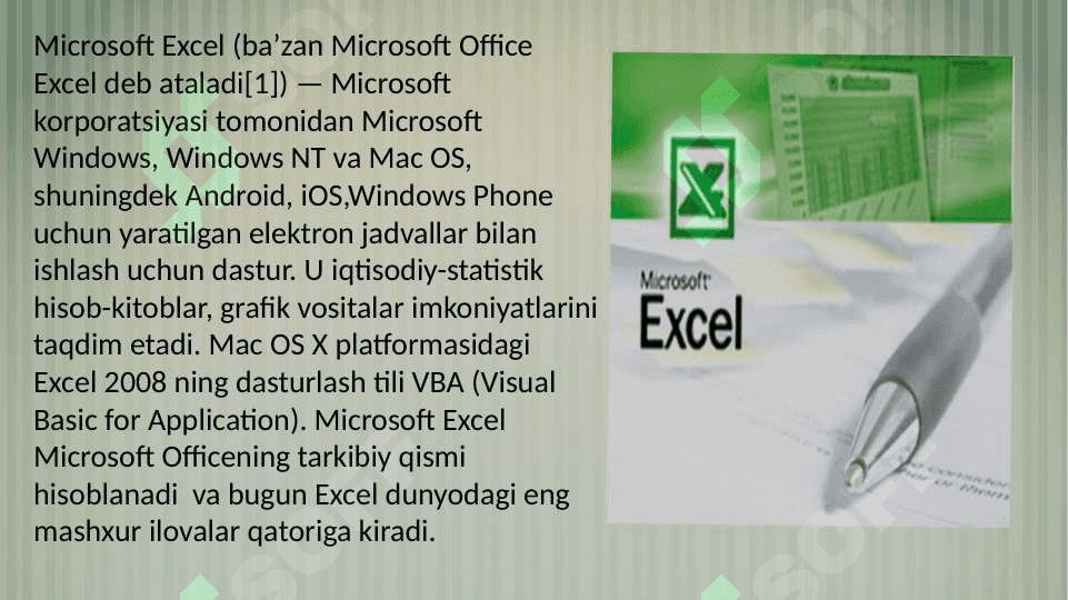 Excel dasturida iqtisodiy masalalar yechish 2