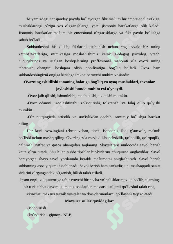 Amaliy psixolog faoliyatining asosiy ko`rinishlari 8