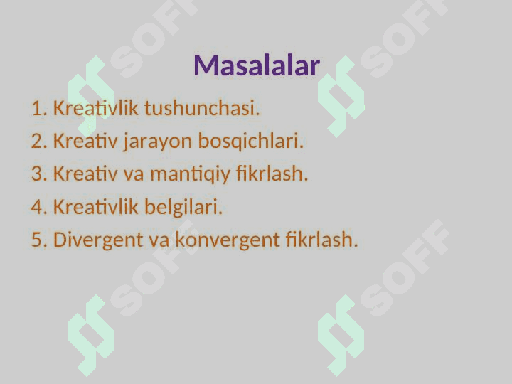 HUQUQIY FANLARNI O'QITISHDA KREATIVLIK SIFATLARINI  RIVOJLANTIRISH  YO'LLARI VA METODLARI 2
