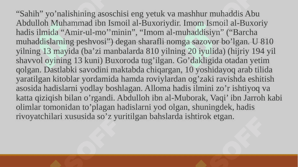 Hadislarning mazmun mohiyati va tarbiyaviy ahamiyati. 3