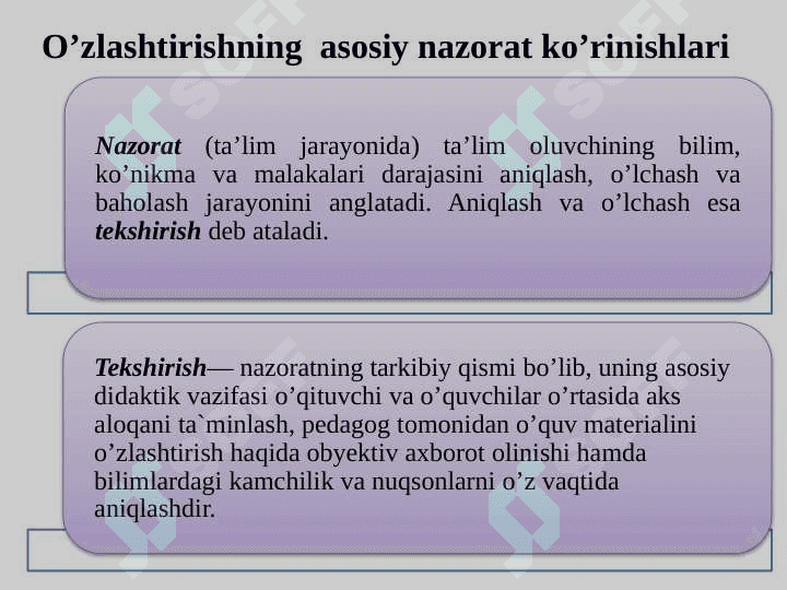 O`UVCHILARNI BILIM, KO`NIKMA VA MALAKALARINI TASHXIS ETISH. CTEAM TA`LIM IQTIDORLI O`QUVCHILARNI O`QITISH. 4