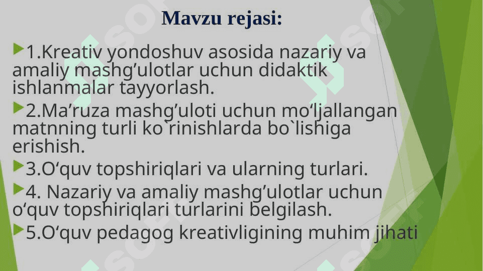 : Amaliy pedagоgik faоliyatni tashkil etishga kreativ yondоshuv 2