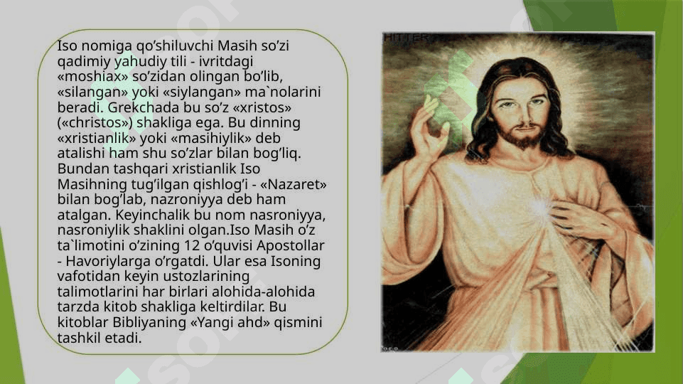 Xristianlik dini haqida 2
