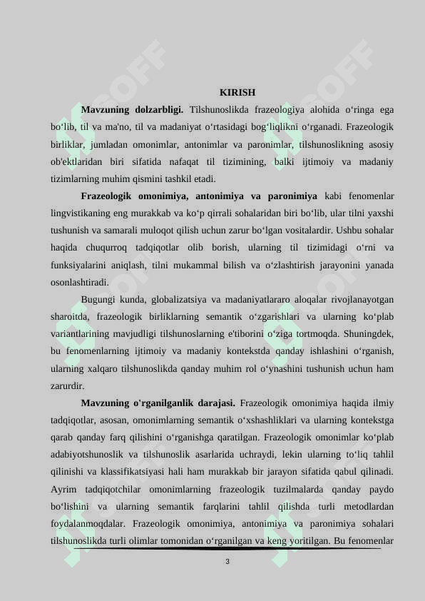 Frazeologik omonimiya. Antonimiya va paronimiya 3