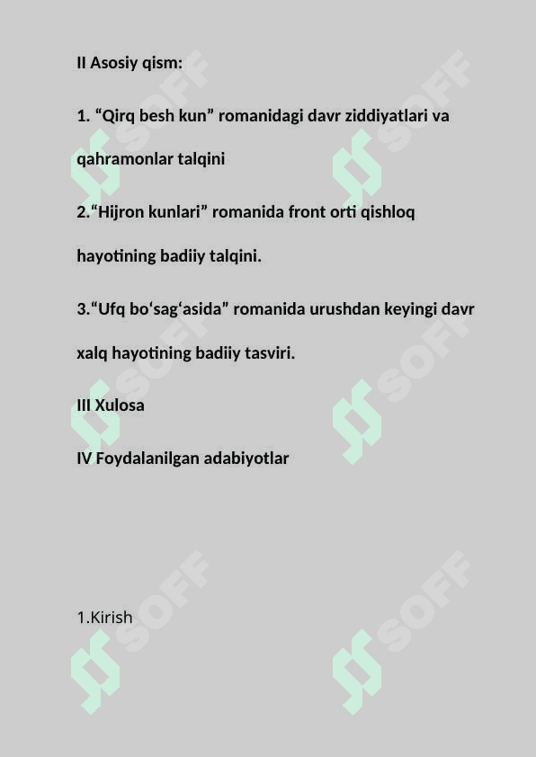 Said Ahmadning “Ufq” trilogiyasida davr va shaxs talqini 2