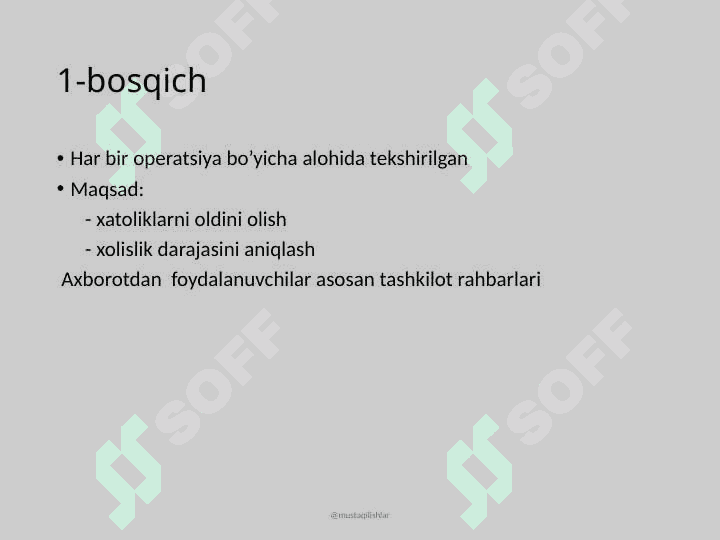 Tijorat banklarini audit qilishning turlari 6